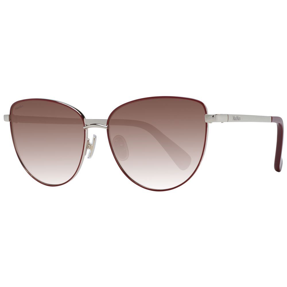Max Mara Rote Metall-Sonnenbrille