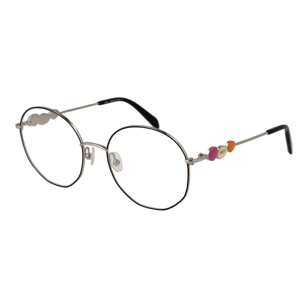 Emilio Pucci Metallbrille mit schwarzem Gestell