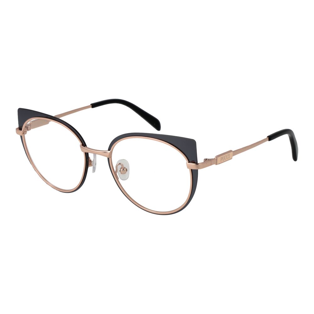 Emilio Pucci Brille mit roségoldenem Metallrahmen