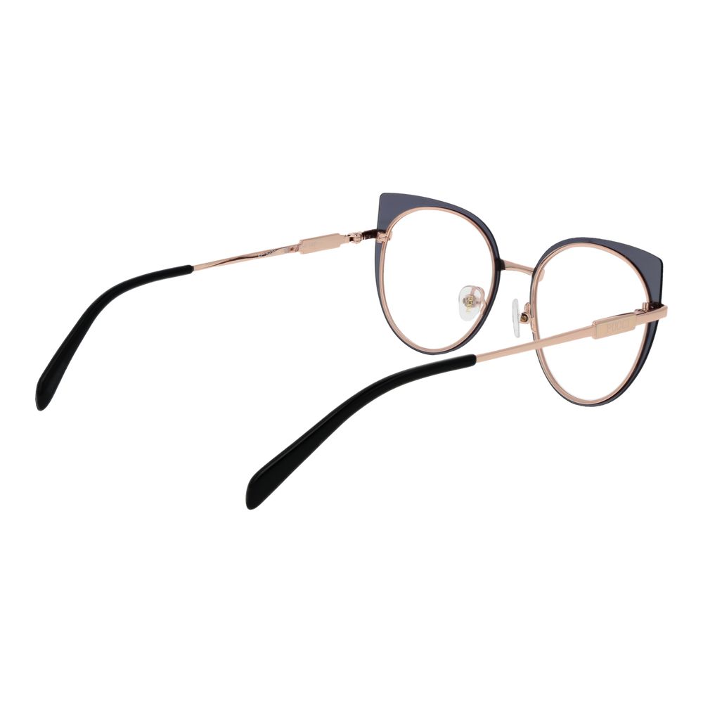 Emilio Pucci Brille mit roségoldenem Metallrahmen