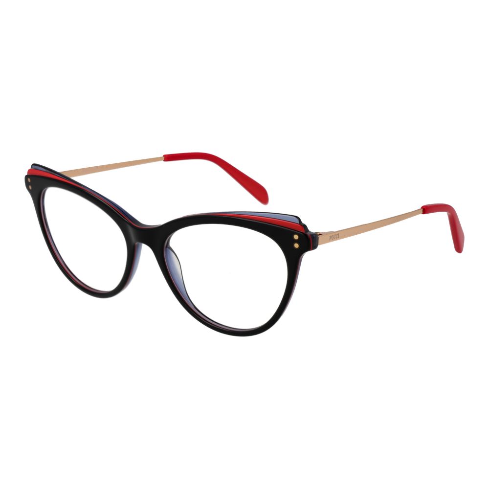 Emilio Pucci Schwarze Acetat-Brille (Rahmen)