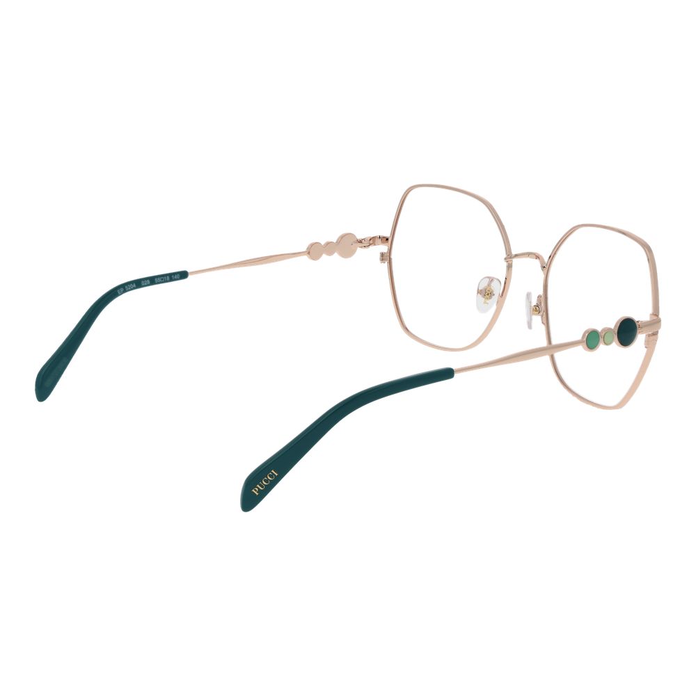 Emilio Pucci Brille mit roségoldenem Metallrahmen