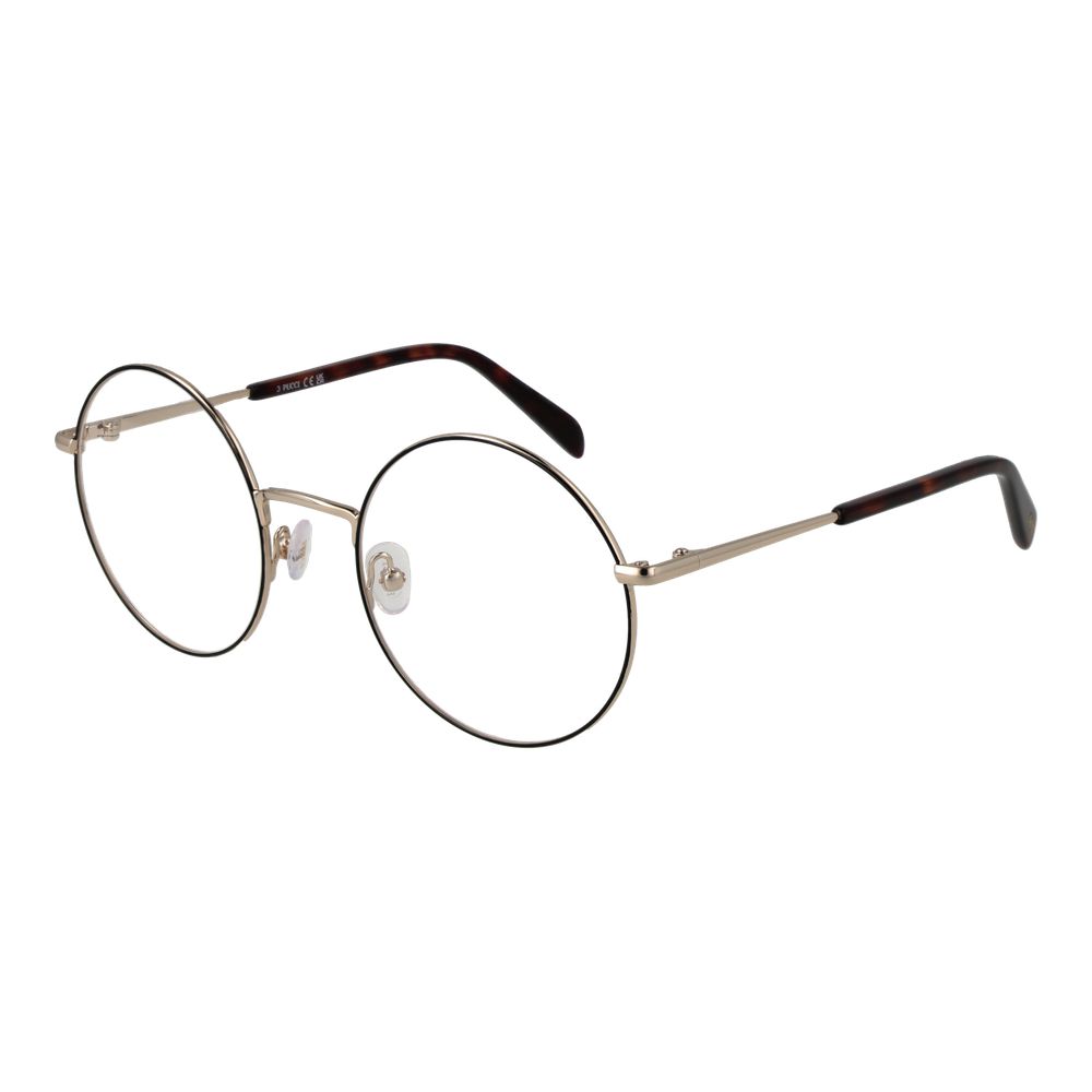 Emilio Pucci Metallbrille mit schwarzem Rahmen