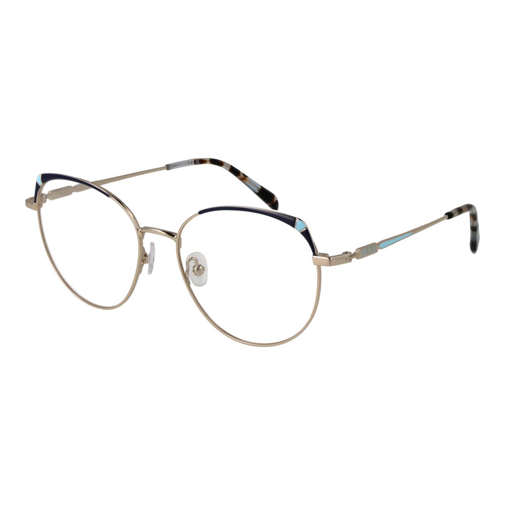 Emilio Pucci Goldene Metallbrille (Gestell)