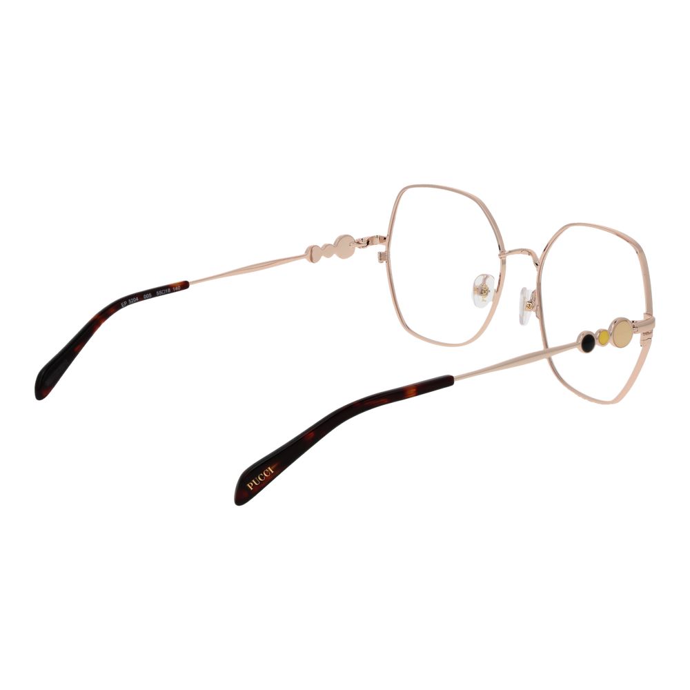 Emilio Pucci Metallbrille mit schwarzem Gestell