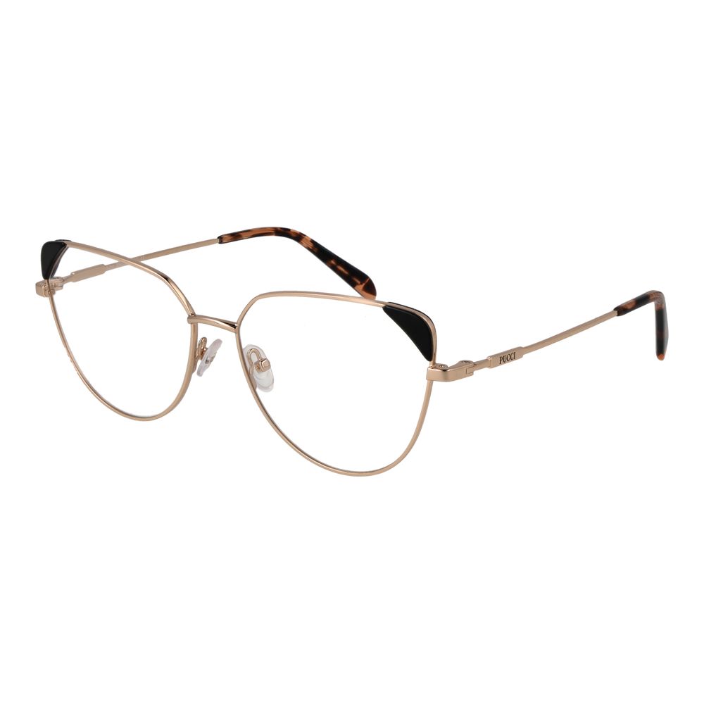 Emilio Pucci Goldene Metallbrille (Gestell)