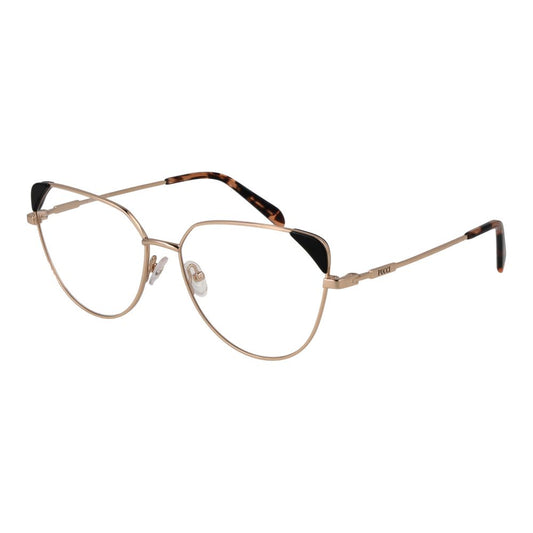 Emilio Pucci Goldene Metallbrille (Gestell)