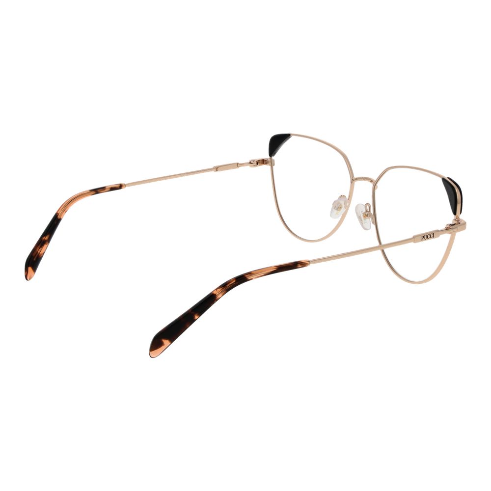 Emilio Pucci Goldene Metallbrille (Gestell)