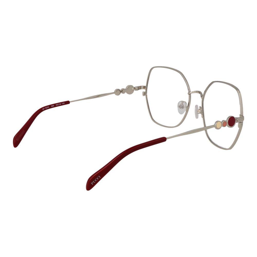Emilio Pucci Rote Metallbrille (Gestell)