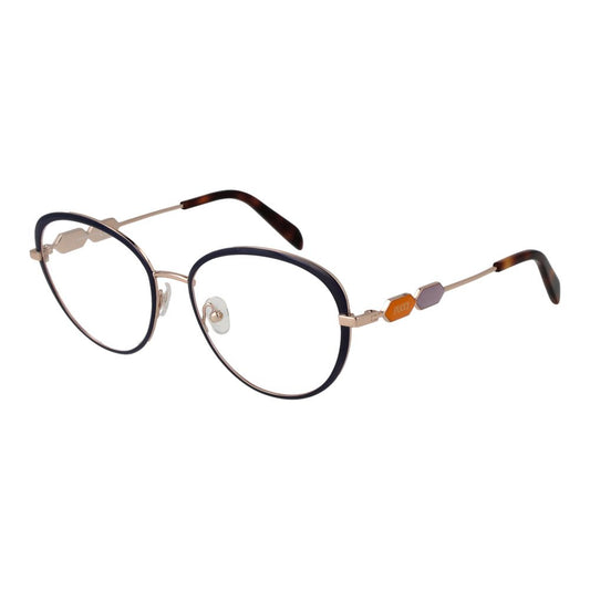 Emilio Pucci Blaue Metallbrille (Gestell)