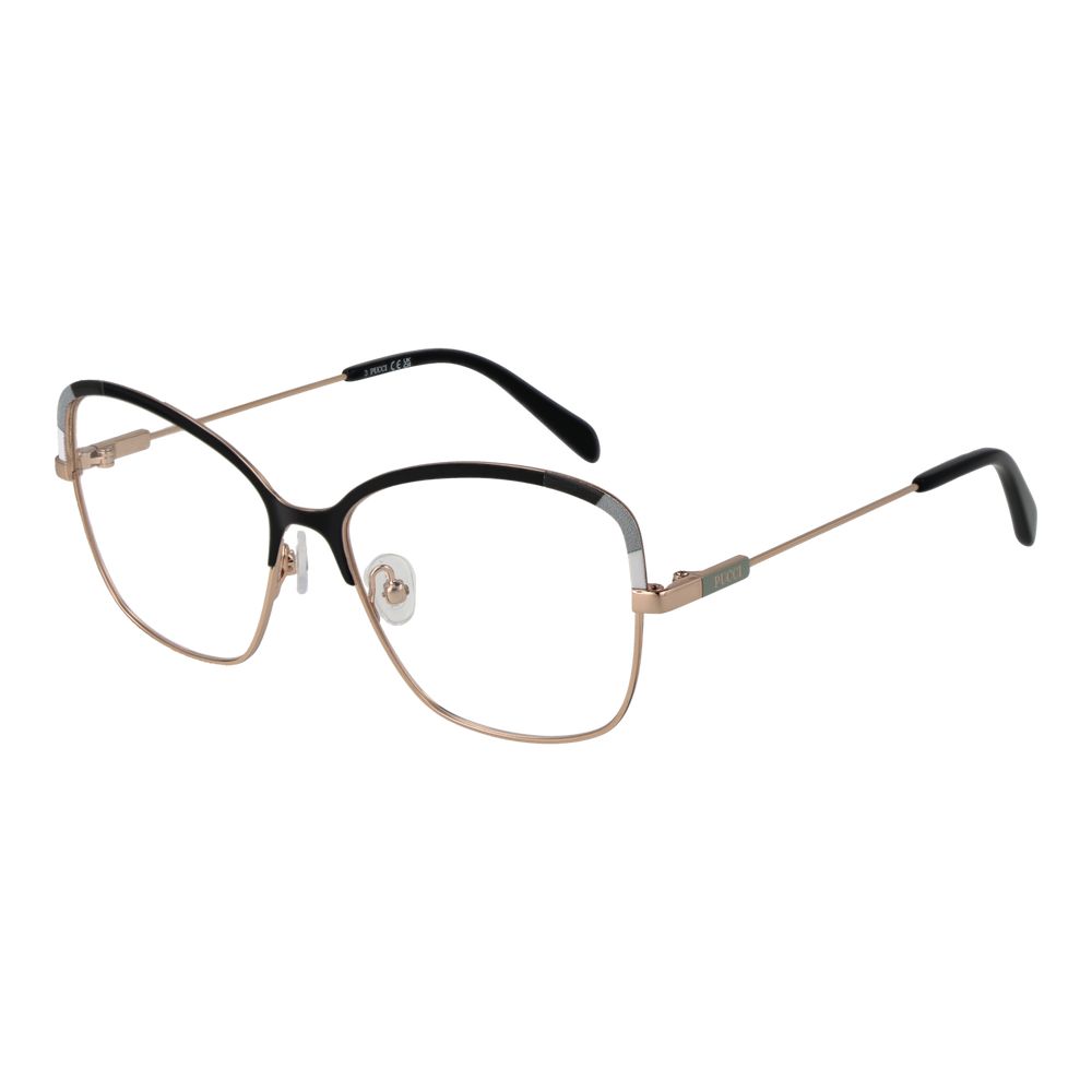 Emilio Pucci Metallbrille mit schwarzem Gestell