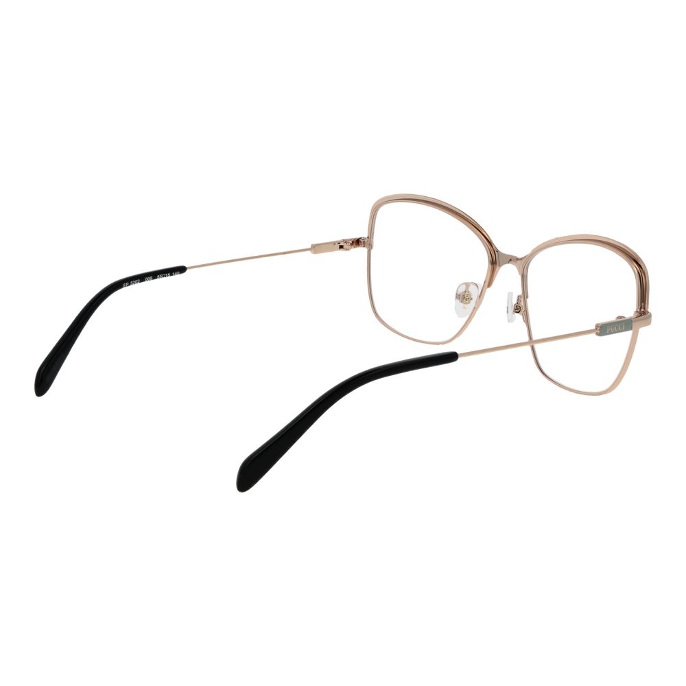 Emilio Pucci Metallbrille mit schwarzem Gestell