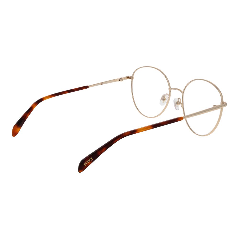 Emilio Pucci Goldene Metallbrille (Gestelle)