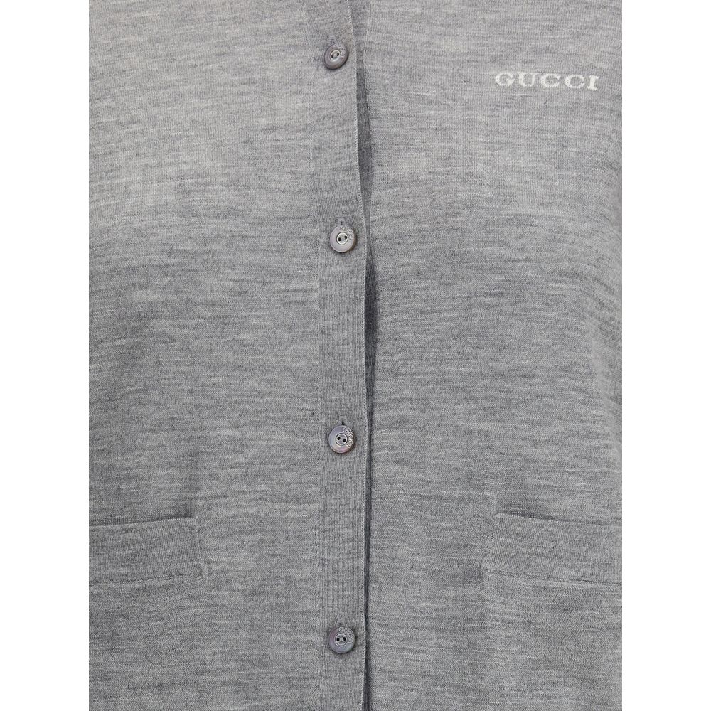 Gucci Grauer Kaschmir-Cardigan
