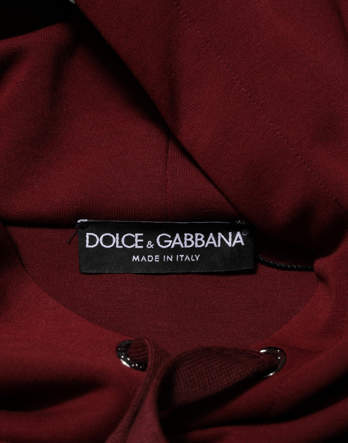 Dolce & Gabbana Braunes Sweatshirt mit geprägtem Logo und Kapuze Pullover