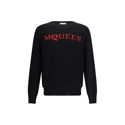 Alexander McQueen Schwarzer Woll-Sweatshirt
