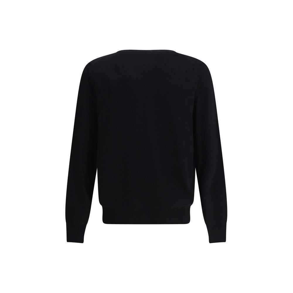 Alexander McQueen Schwarzer Woll-Sweatshirt