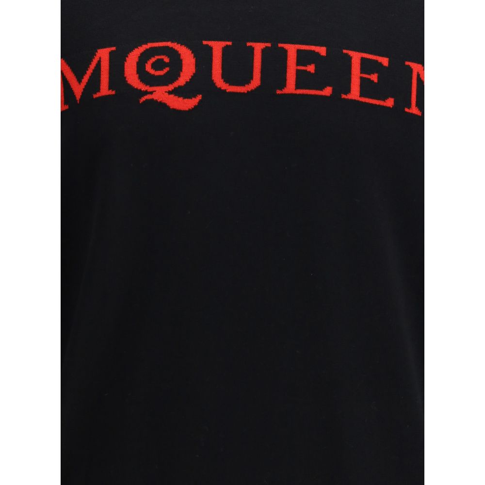 Alexander McQueen Schwarzer Woll-Sweatshirt