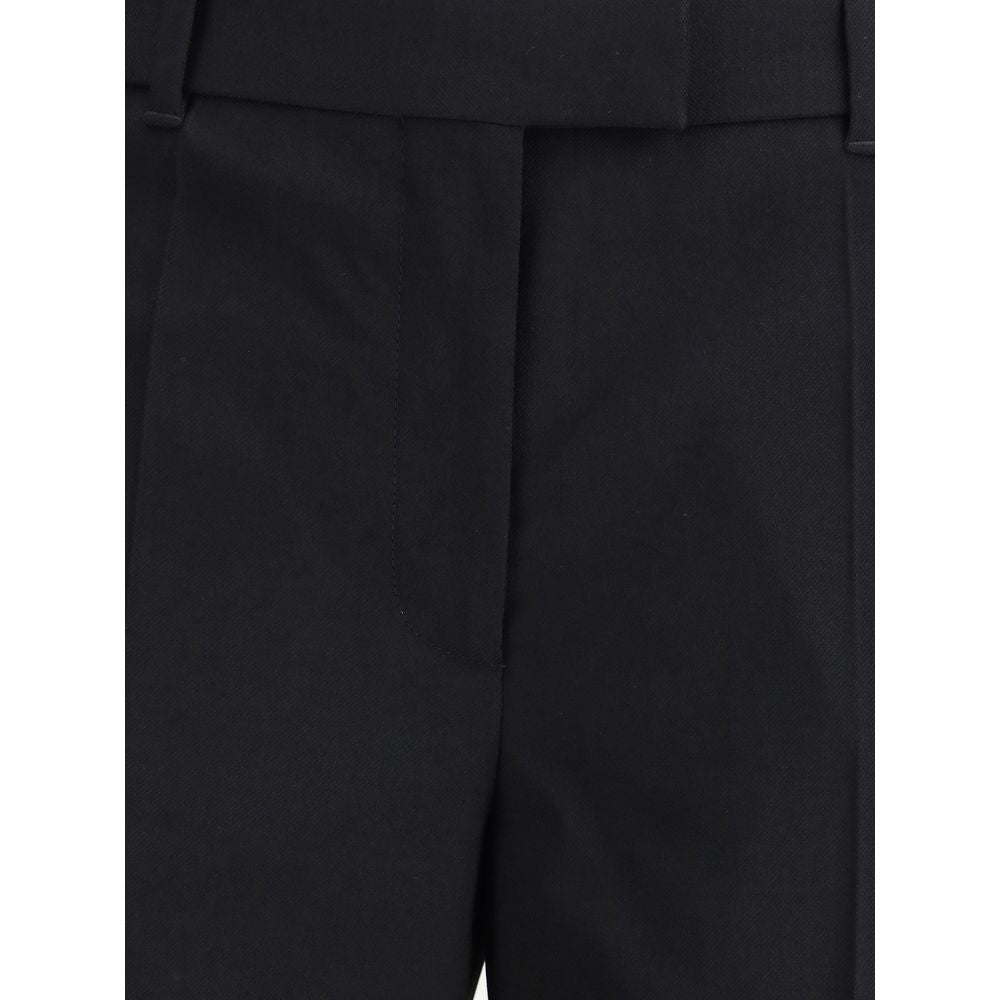 Alexander McQueen Elegante Wollhose in Schwarz