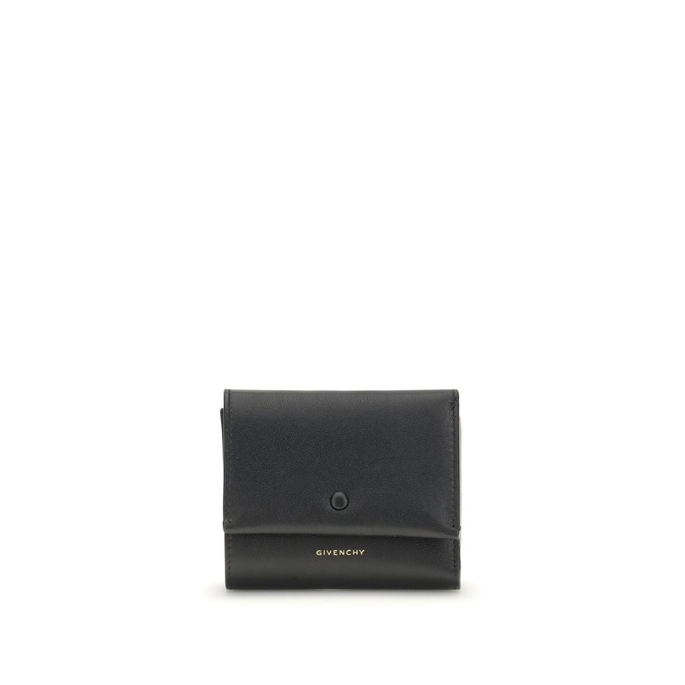 Givenchy Schwarzes Lammleder-Portemonnaie