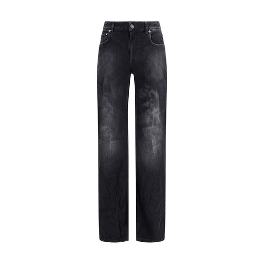 Balenciaga Schwarze Baumwoll-Jeans mit Relaxed Fit