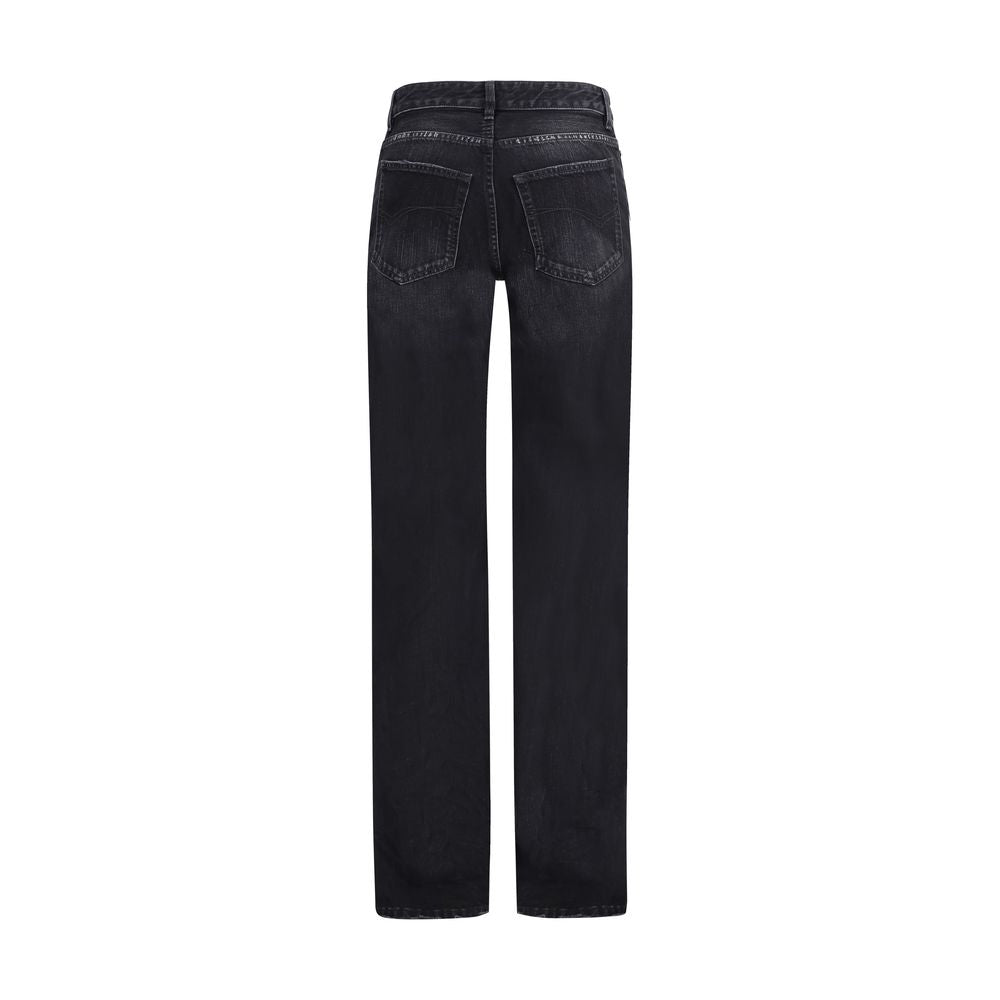 Balenciaga Schwarze Baumwoll-Jeans mit Relaxed Fit
