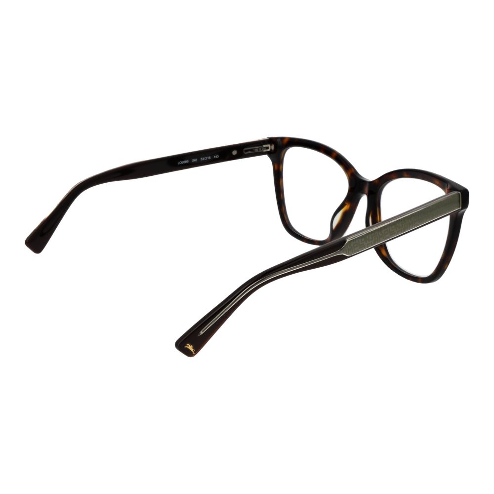 Longchamp Braune Acetat-Brille (Rahmen)
