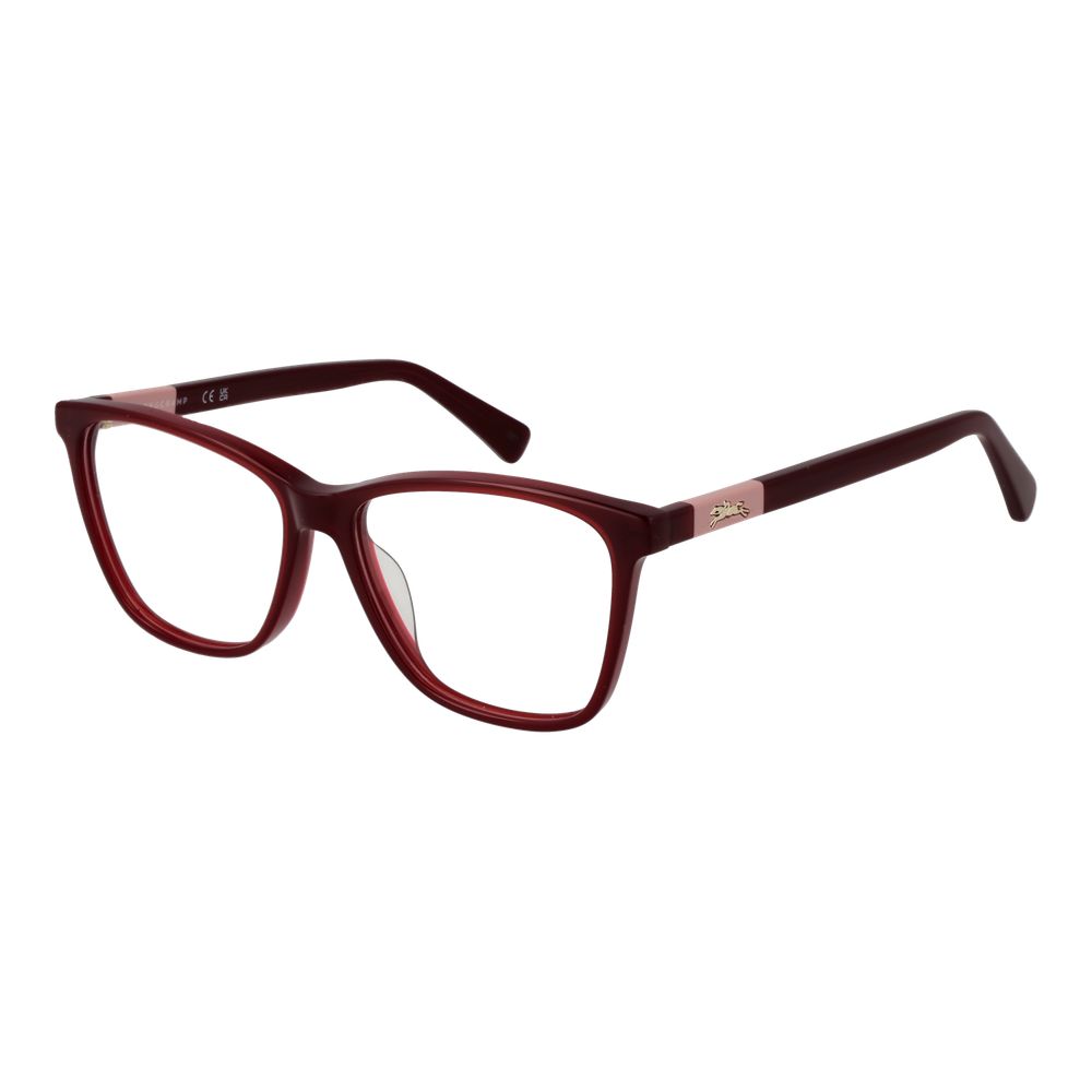 Longchamp Rote Acetat-Brille (Rahmen)