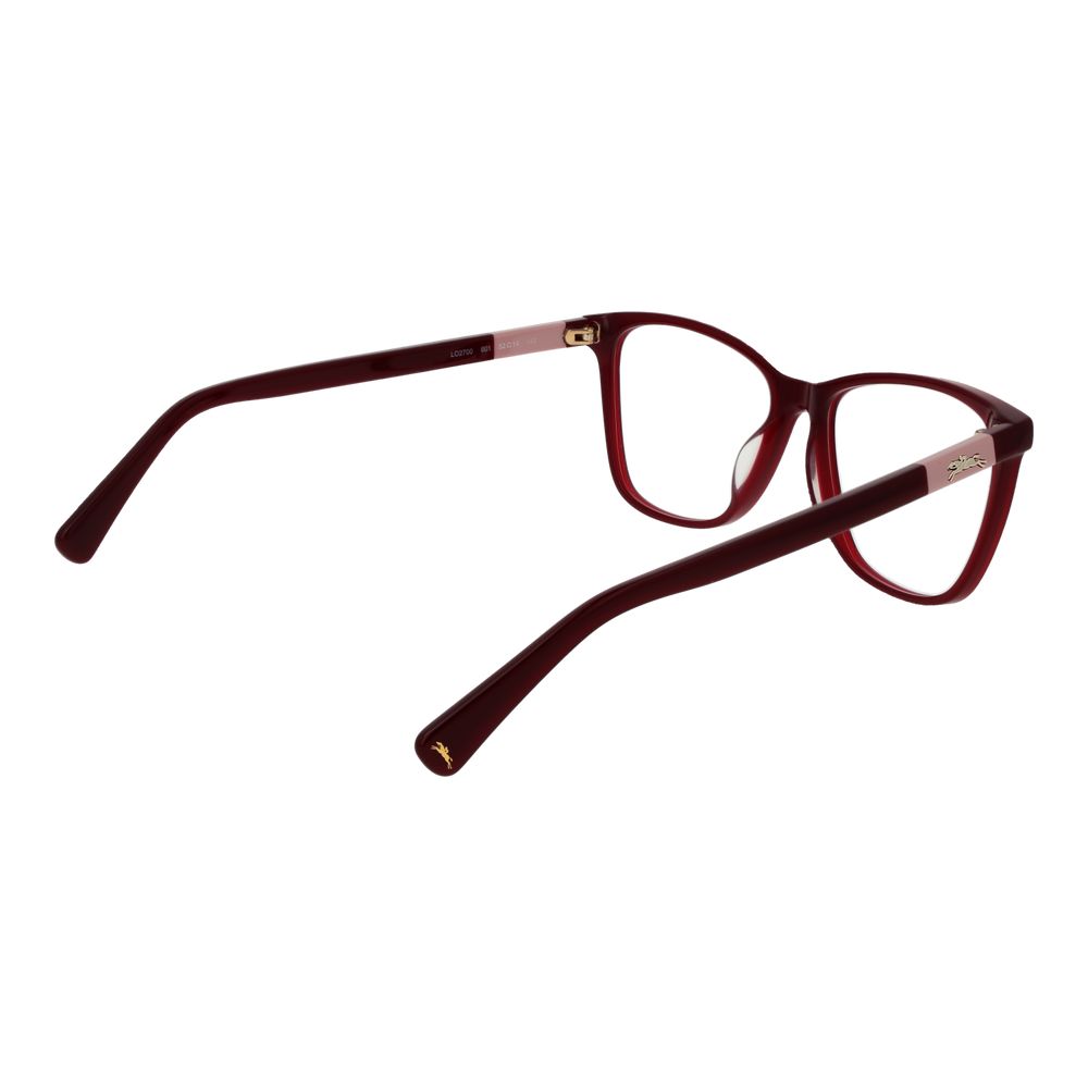 Longchamp Rote Acetat-Brille (Rahmen)