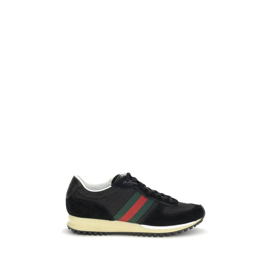 Gucci Schwarze Polyamid-Sportschuhe