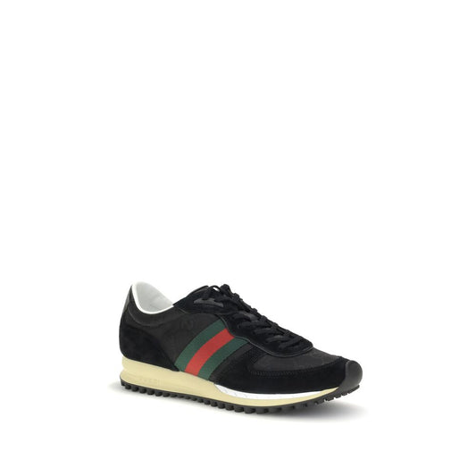 Gucci Schwarze Polyamid-Sportschuhe