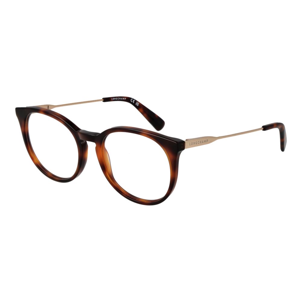 Longchamp Braune Metallbrille (Gestell)