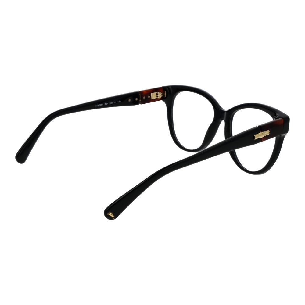 Longchamp Schwarze Acetat-Brille (Gestell)