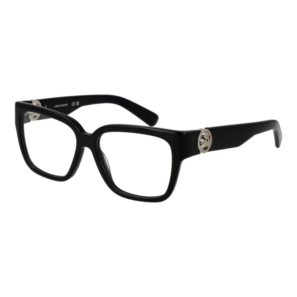 Longchamp Schwarze Acetat-Brille (Gestell)