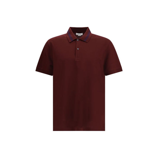 Alexander McQueen Baumwoll-Poloshirt in Bordeaux