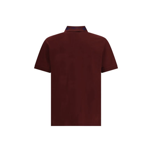 Alexander McQueen Baumwoll-Poloshirt in Bordeaux