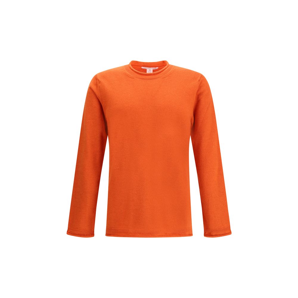 Comme Des Garçons Orangefarbener Woll-Sweatshirt