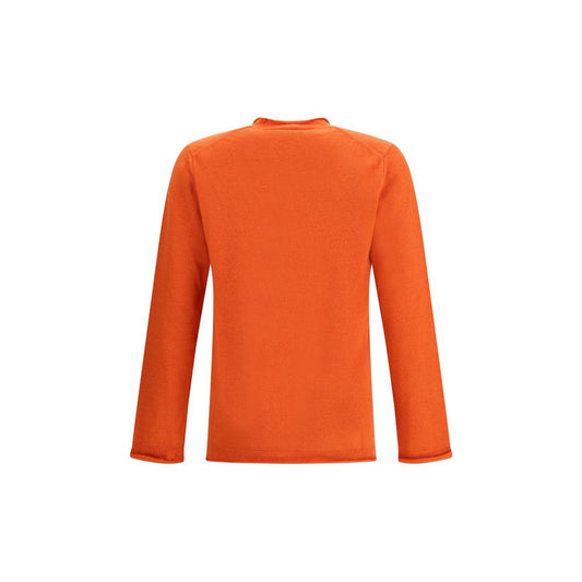 Comme Des Garçons Orangefarbener Woll-Sweatshirt