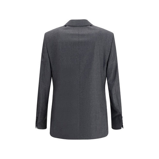 Ami Paris Eleganter Wollblazer aus Fleece in Grau