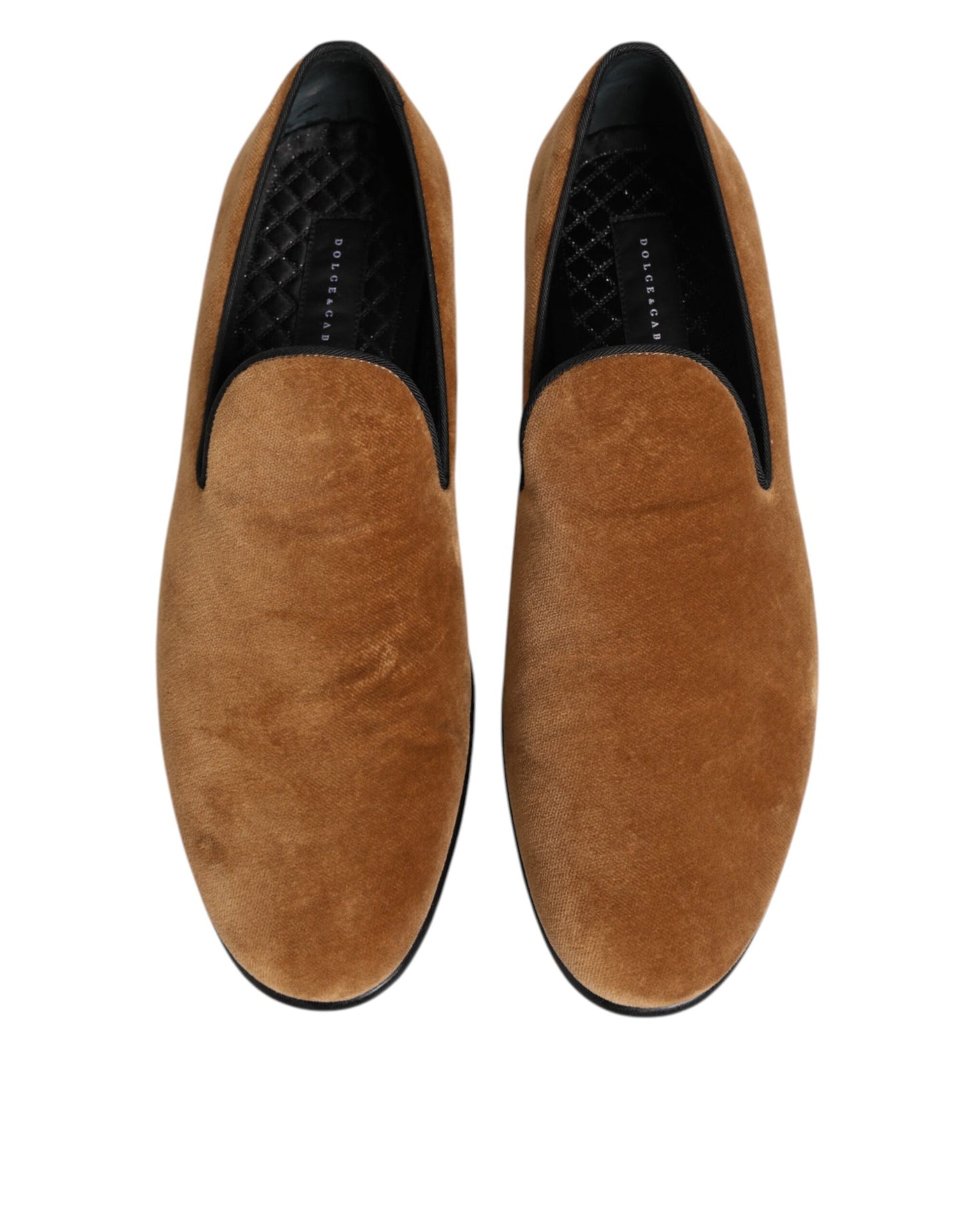 Dolce & Gabbana Braun Wildleder Slip On Männer Loafers Formale Schuhe
