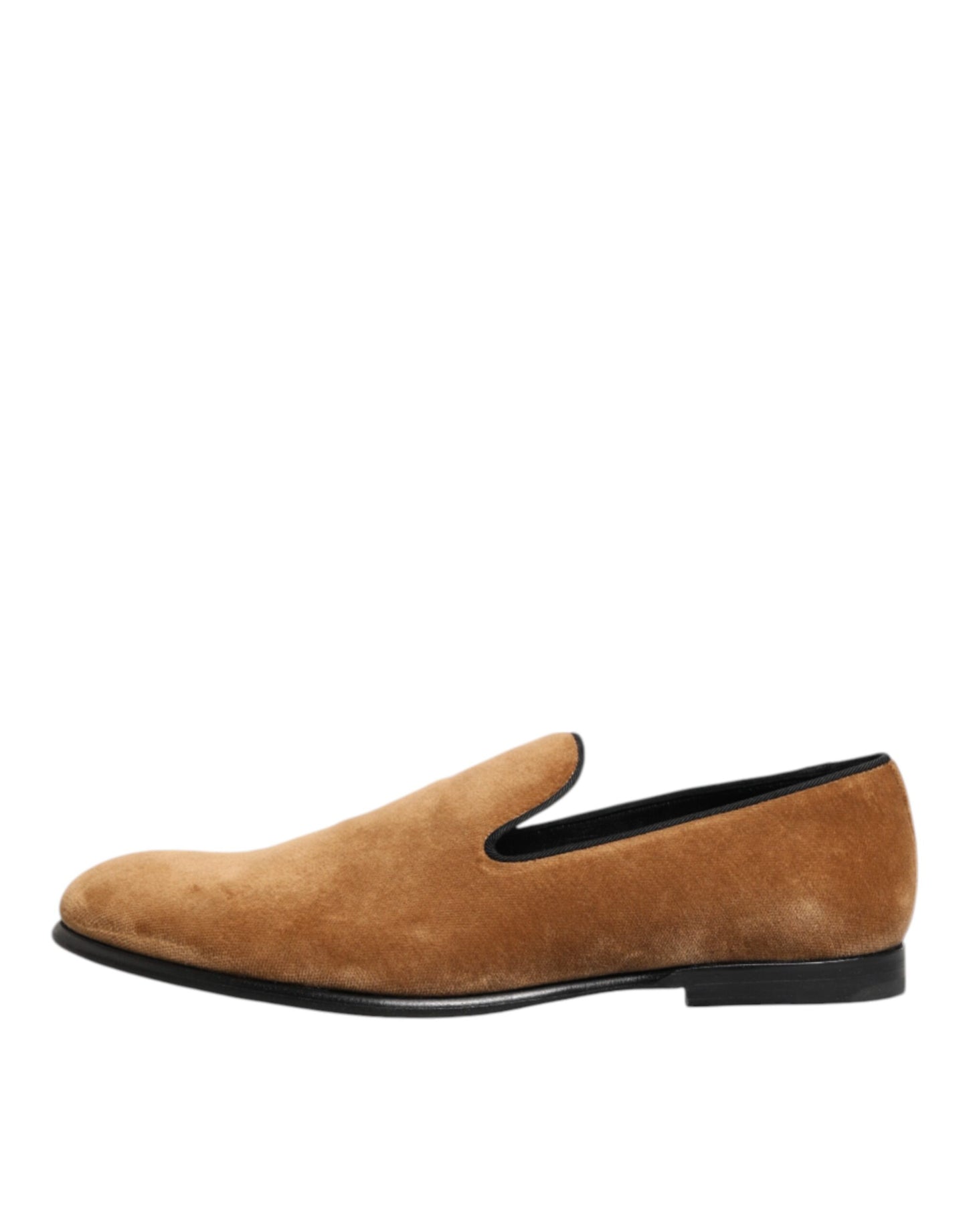 Dolce & Gabbana Braun Wildleder Slip On Männer Loafers Formale Schuhe