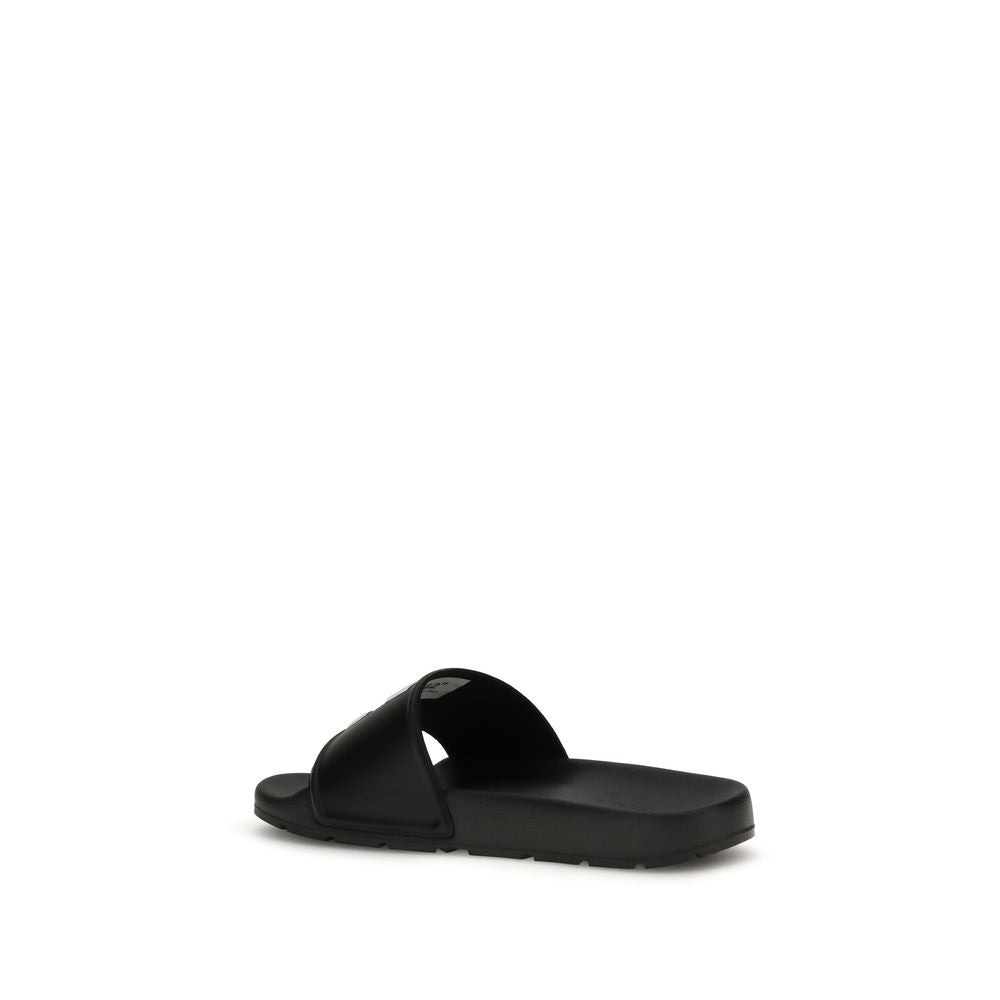 Off-White Schwarze Polyethylen-Sandalen