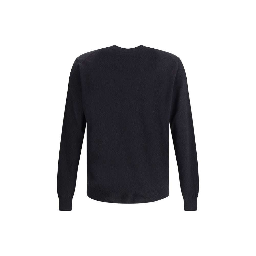 Fendi Schwarzer Woll-Fleece-Sweatshirt