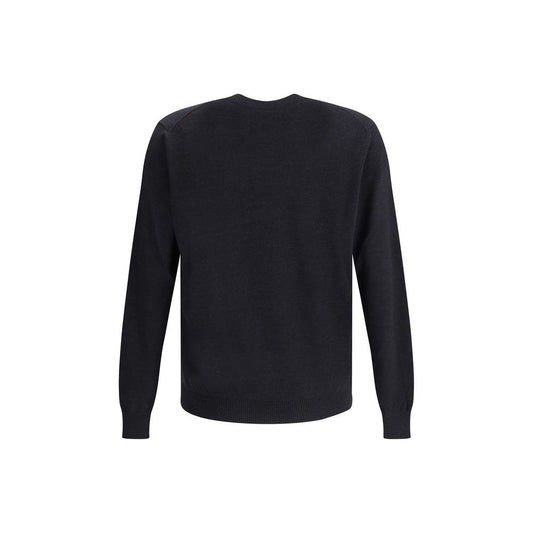 Fendi Schwarzer Woll-Fleece-Sweatshirt
