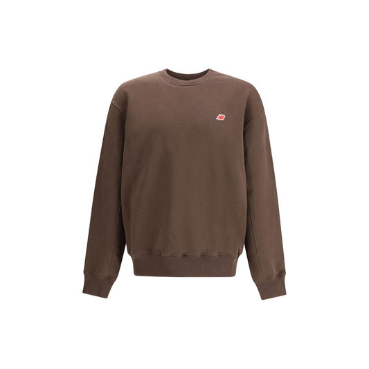 New Balance Braunes Baumwoll-Sweatshirt