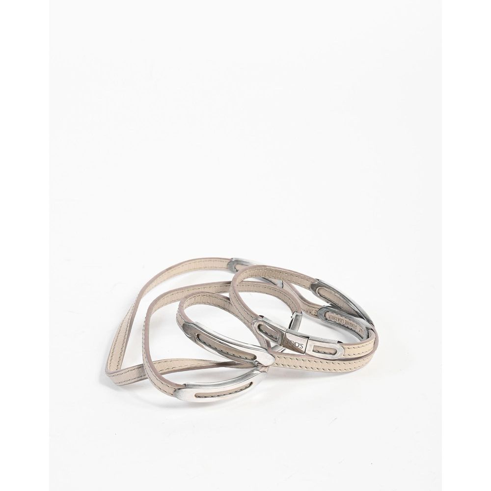 Tod's Beigefarbenes Lederarmband