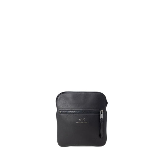 Armani Exchange Schwarze Polyester-Messenger-Tasche