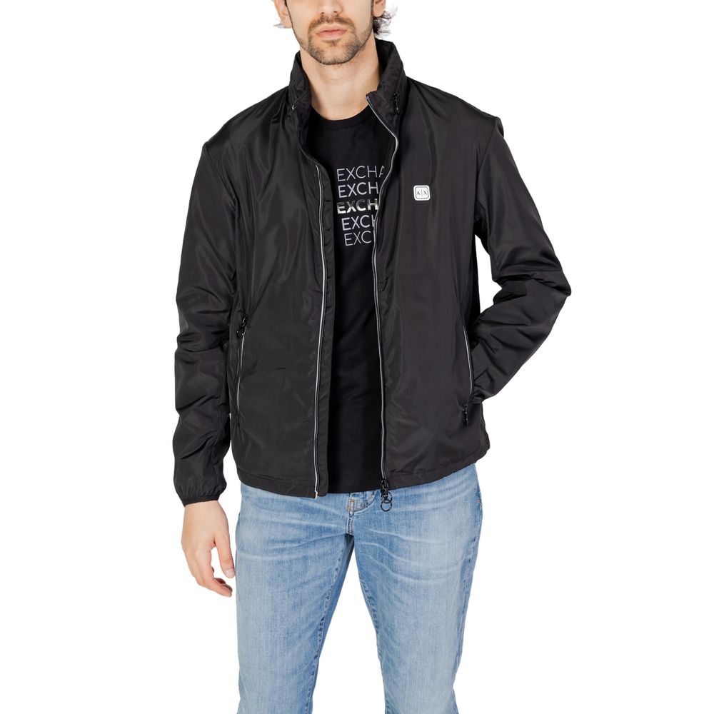 Armani Exchange Schwarze Polyester-Jacke