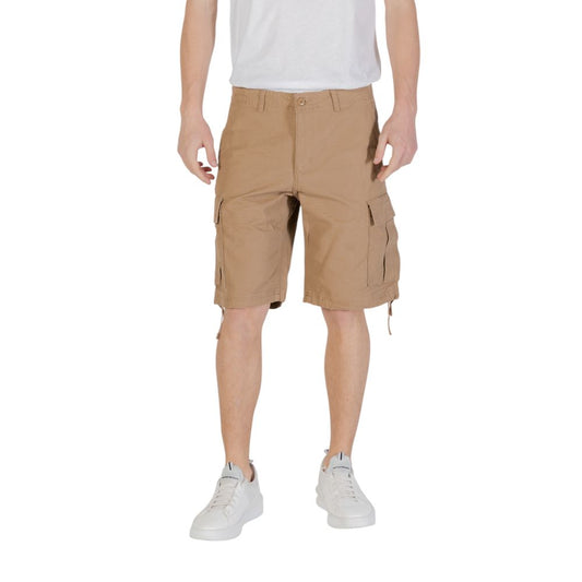 Jack Jones Beige Baumwoll-Bermuda-Shorts