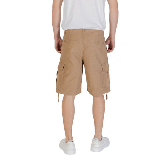 Jack Jones Beige Baumwoll-Bermuda-Shorts
